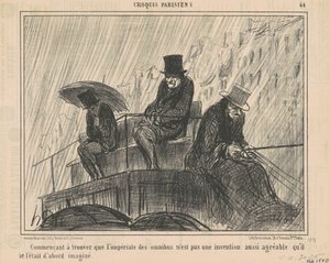 Anfangs zu finden, dass das Oberdeck ... von Honoré Daumier