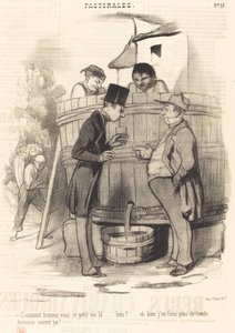 Wie finden Sie diesen kleinen Wein... von Honoré Daumier