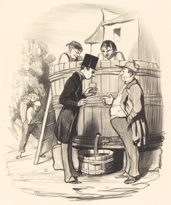 Wie finden Sie diesen kleinen Wein... von Honoré Daumier