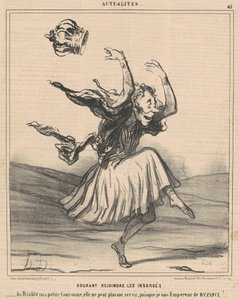Laufend zu den Aufständischen von Honoré Daumier