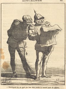 Entschieden, man kann nicht... von Honoré Daumier