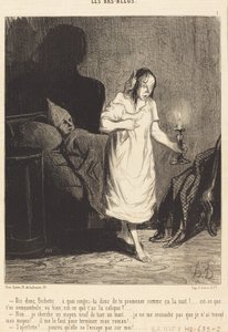 Sag mal, Bichette... woran denkst du... von Honoré Daumier