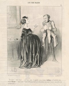 Sag mal ... mein Mann ... ich habe große Lust, mein Drama zu nennen ... von Honoré Daumier
