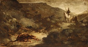 Don Quixote und das tote Maultier, nach 1864