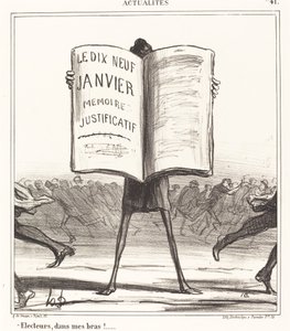 Wähler, in meine Arme!... von Honoré Daumier