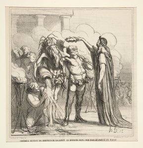 Empedokles empfängt von Honoré Daumier