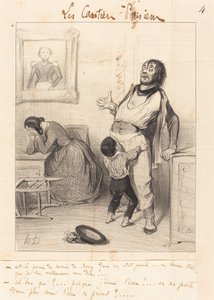 Ist es erlaubt, in einem solchen Zustand zurückzukehren... von Honoré Daumier