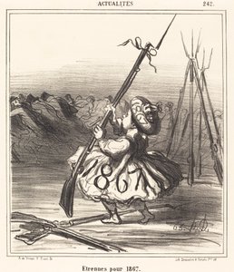 Neujahrsgeschenke für 1867 von Honoré Daumier