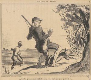 Muss ein Tier dumm sein von Honoré Daumier