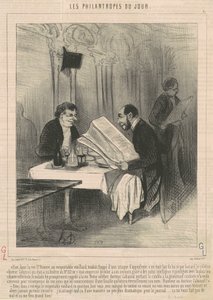 Gestern in der Rue Saint-Honoré ... ein alter Mann von Honoré Daumier