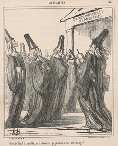 Gestern das Nadelgewehr, sie morgen ... von Honoré Daumier