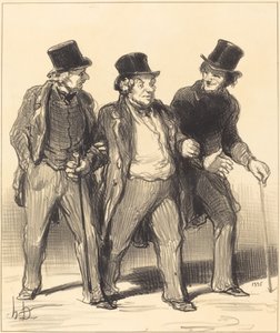 Es scheint mir, dass ich ... einen ... Hund ... ohne Maulkorb sehe! ... von Honoré Daumier