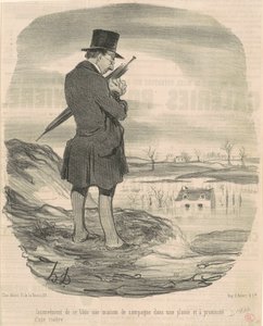 Unannehmlichkeit, ein Landhaus zu bauen ... von Honoré Daumier