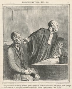 Ich glaube, ich habe Ihnen bewiesen, dass mein Mandant ... von Honoré Daumier