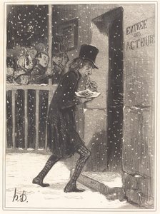 Der Schauspieler der Funambules von Honoré Daumier