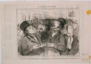Die Weltausstellung: Dieser Herr Courbet macht vulgäre Figuren... von Honoré Daumier