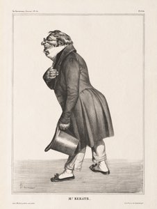 La Caricature, Pl. 314, Comte de Keratry, 1833 von Honoré Daumier