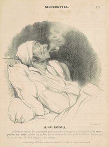 Die morgendliche Pfeife von Honoré Daumier