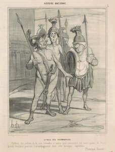 Der Vorabend der Thermopylen von Honoré Daumier