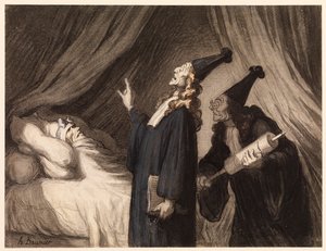 Der eingebildete Kranke von Honoré Daumier