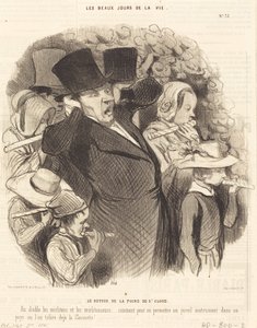 Die Rückkehr vom Jahrmarkt in Saint-Cloud von Honoré Daumier