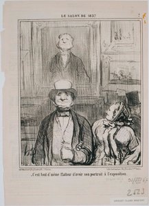 Der Salon von 1857 - Wie, es ist in diesem Keller, dass... von Honoré Daumier