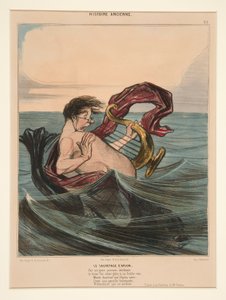 Die Rettung D von Honoré Daumier