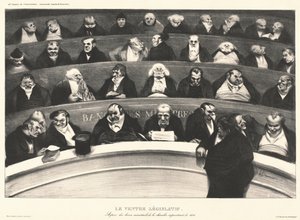 Der gesetzgebende Bauch von Honoré Daumier