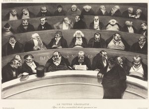 Der gesetzgeberische Bauch von Honoré Daumier