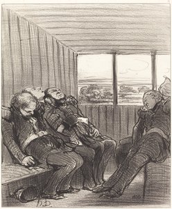 Die Eisenbahnreise... von Honoré Daumier
