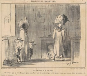Der Pförtner von Herrn Vautour von Honoré Daumier