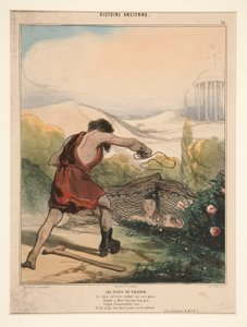 Die Netze des Vulkan. Dieser böse Schlosser, der weiß, dass seine Frau... von Honoré Daumier