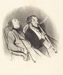 Die Haschischraucher von Honoré Daumier