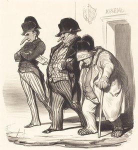 Die napoleonischen Zeitungen verlassen die Nationalversammlung...