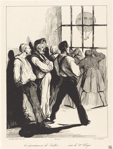 Die Freuden des Juli... gesehen von Ste. Pélagie von Honoré Daumier