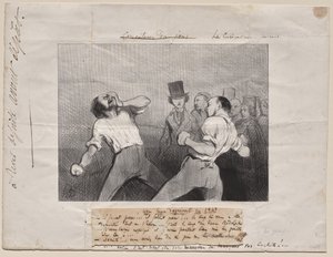 Lektion im Verständnis im Jahr 1843 von Honoré Daumier