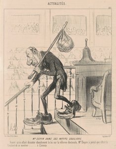 M. Dupin in seinen kleinen Schuhen von Honoré Daumier