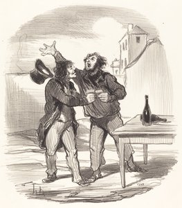Mitglied... des zehnten Dezembers nimmt das... von Honoré Daumier