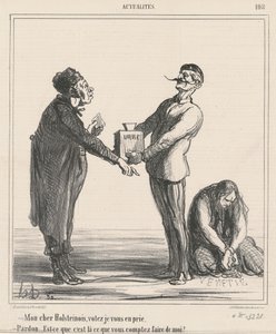 Mein lieber Holsteiner, stimmen Sie bitte ... von Honoré Daumier