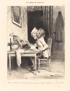 Monsieur Coquelet teilt sein Frühstück