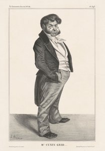 Herr Cunin Grid...(Cunin-Gridaine) von Honoré Daumier