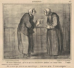 Oh! Mamechaboulard ... was wird passieren ... von Honoré Daumier