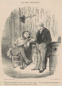 Ja, Herr Fremouillet, alles geht von schlecht zu schlimmer... von Honoré Daumier
