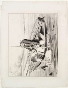 Pariser Bootsmänner, Tafel 14: Mann über Bord, 1843