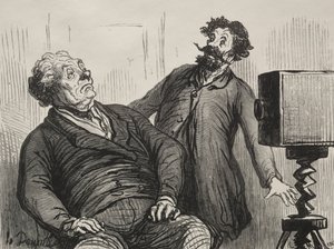 Fotograf und Fotografierte von Honoré Daumier