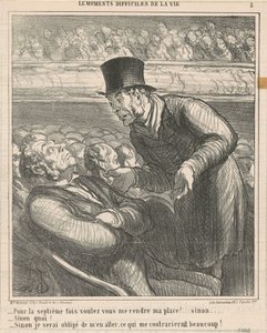 Zum siebten Mal, willst du mir ... von Honoré Daumier