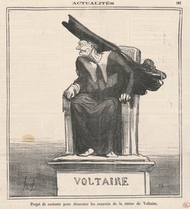 Projekt ... Um die Feinde von ... Voltaire zu entwaffnen von Honoré Daumier
