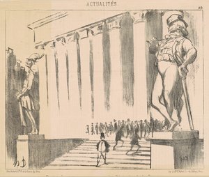 Projekt von Statuen zur Verzierung ... der Börse