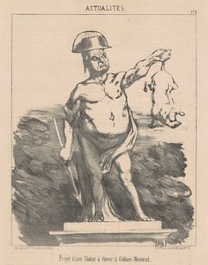 Projekt einer Statue ... für Odilon-Nemrod von Honoré Daumier