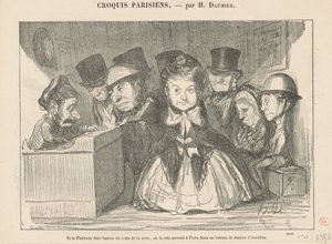 Wenn die Geduld aus dem Rest verbannt würde... von Honoré Daumier